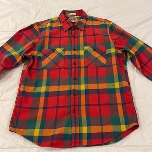 J Crew Mens - Medium Mid Weight Plaid Casual button down shirt